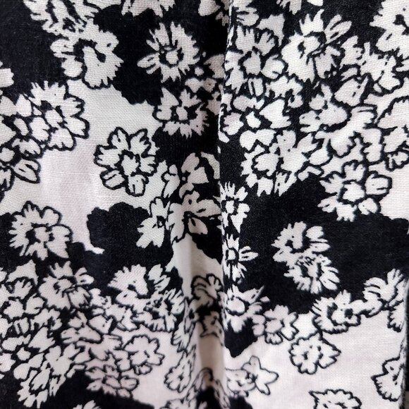 Anthropologie Midi Linen Blend Dress Size Small Open Back Floral Print - Picture 11 of 14